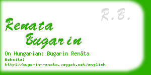 renata bugarin business card