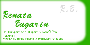 renata bugarin business card